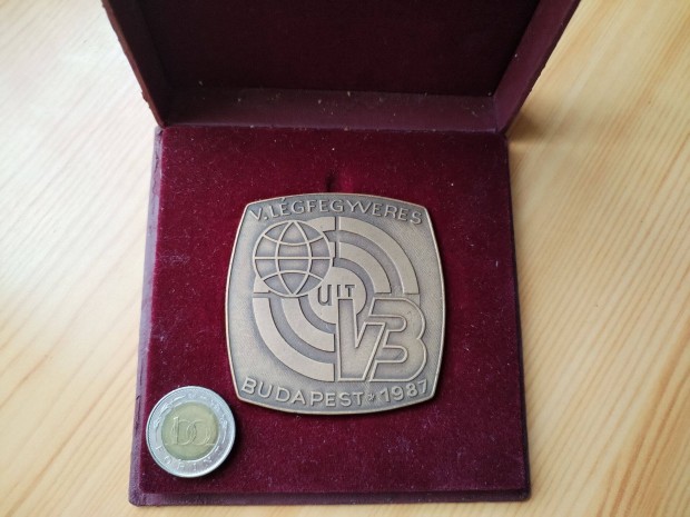 Budapesti Légfegyveresvilágbajnokság 1987-es bronz plaketje