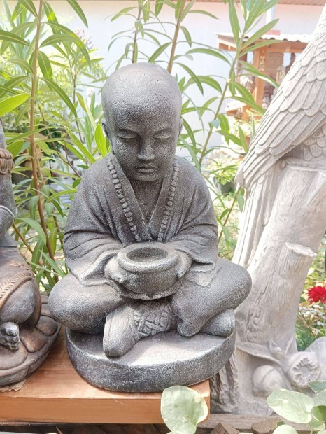 Buddha 50cm Japn kert kerti k szobor Fagyll mk Nem beton !