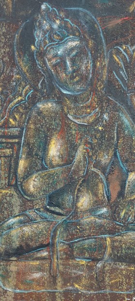 Buddha , festmny, keretezve