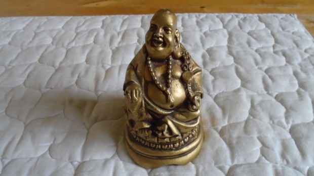 Buddha szobor - arany szn, kermia - jszer llapot