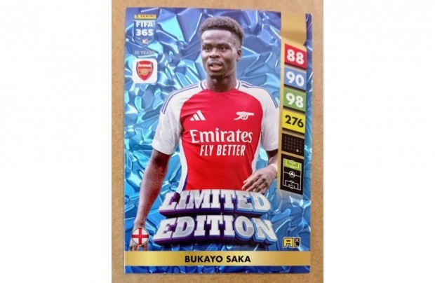 Bukayo Saka Arsenal Limited Edition focis krtya Panini FIFA 365: 2025