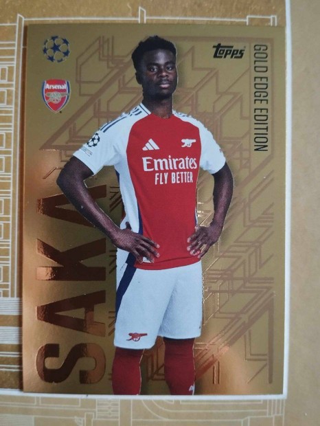 Bukayo Saka (Arsenal) Gold Edge Bajnokok Ligja 2024/25 krtya