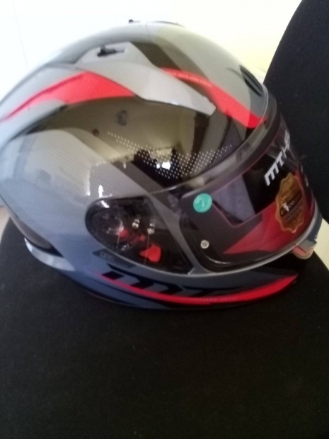 Bukósisak MT Helmet B5 Gloss Pike Red új dobozos ( fotóért csomagolva