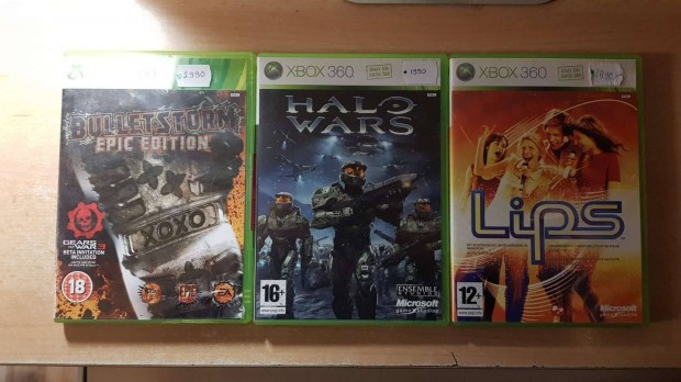 Bulletstorm Epic Edition, Halo Wars, Lips Xbox 360 Jtk !