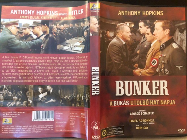 Bunker A buks utols hat napja DVD (ritkasg, Anthony Hopkns)i