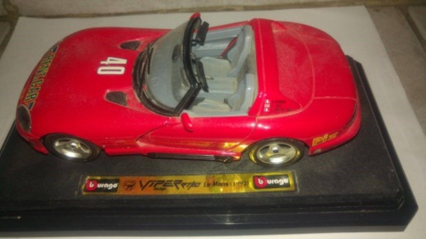 Burago Dodge Viper RT/10 Le Mans 1992 makett aut