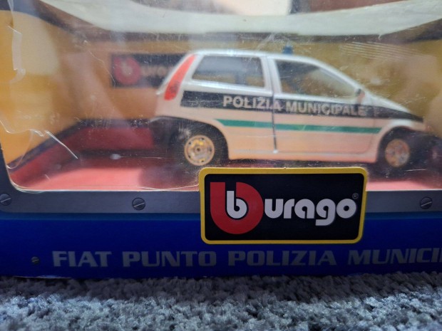 Burago Fiat Punto Polizia Municipale