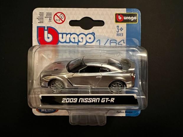 Burago - 2009 Nissan GT-R - ezüst