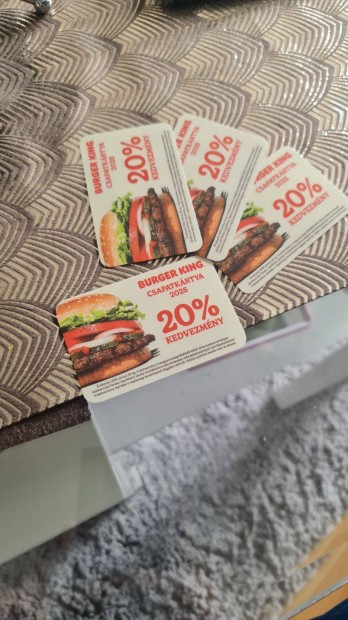 Burger king 20% kedvezmny krtya 5000ft