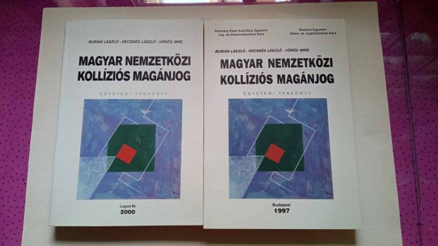 Burin Lszl magyar Nemzetkzi kollzis magnjog 1997-2000.v