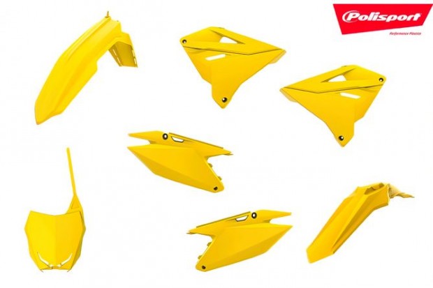 Burkolatkészlet Polisport Restyle 2019 sárga Suzuki RM125 / 250