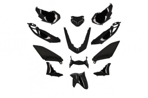 Burkolatk�szlet Yamaha Nmax 125 2021 ut�ni fekete (12 r�sz)