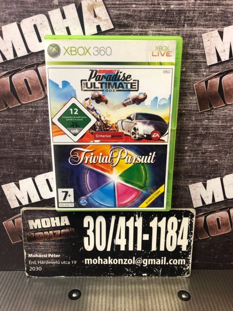 Burnout Paradise+Trivial Pursuit Xbox 360