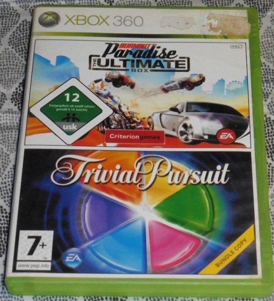 Burnout Paradise Ultimate Box + Trivial Pursuit Gyri Xbox 360 Jtk