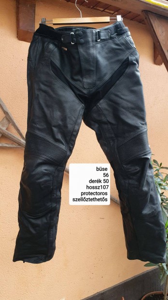 Büse protectoros bőr nadrág 56 méret