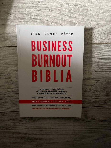 Business Burnout Biblia - Br Bence Pter