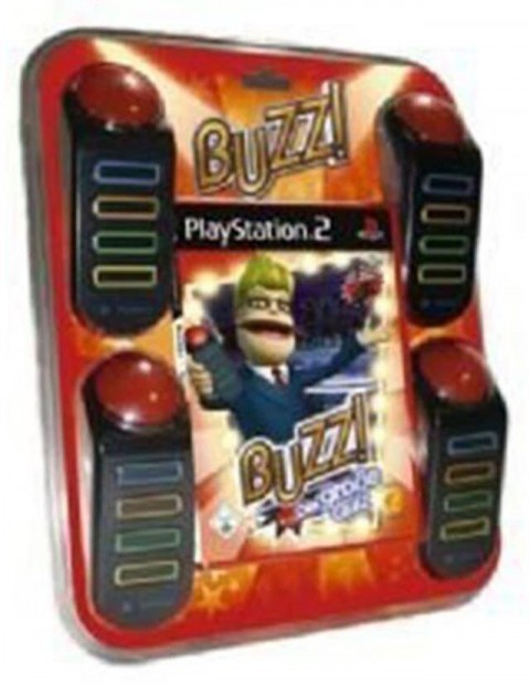 Buzz! The Music Quiz with 4 Buzzers eredeti Playstation 2 jtk