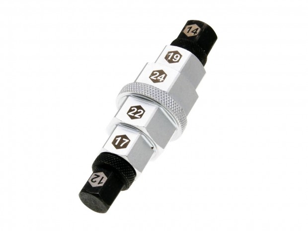 Buzzetti els tengely imbusz / hatlap anya - 12, 14, 17, 19, 22, 24mm