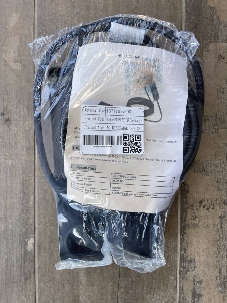 Byd gyári Type 2 V2L adapter elosztó (AC Discharge Device) Eladó!