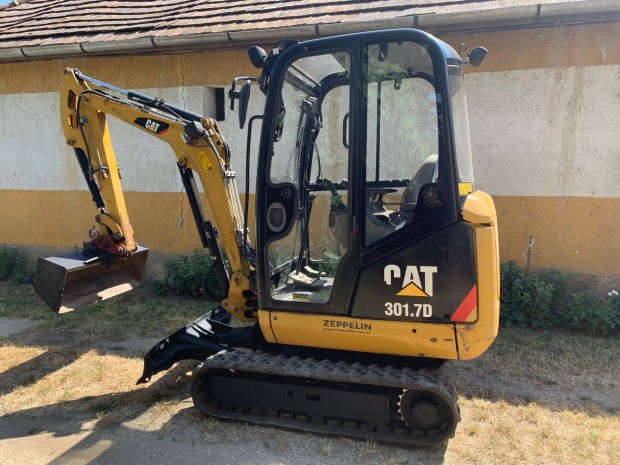 CAT 301.7 d 1.9t-ás kiváló állapotú minikotró, árokásó eladó