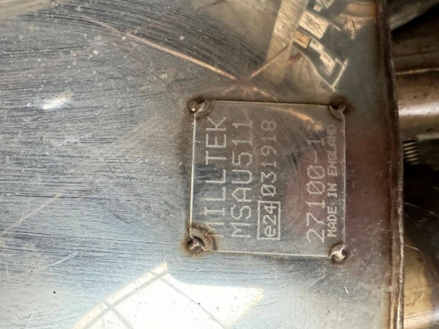 CAT-Back Milltek Kipufogó AUDI RS4 B8 Avant 4,2 2012-2015