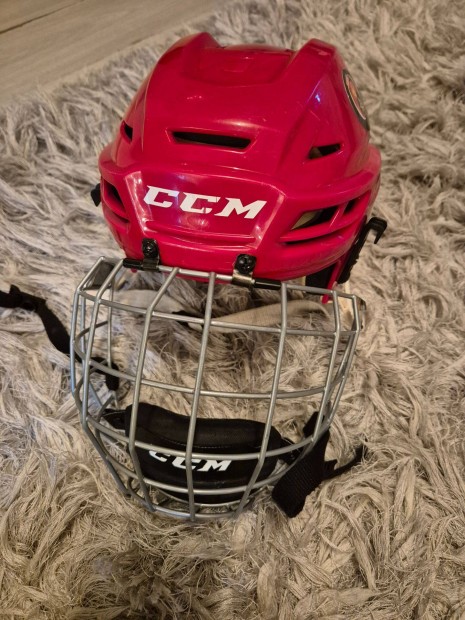 CCM jégkorong sisak hoki fejvédő piros xs