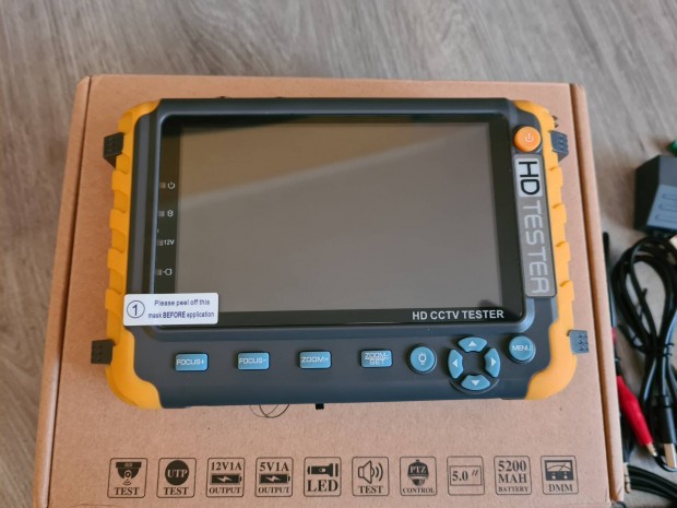 CCTV kamera beállító monitor AHD CVI TVI Cvbs HDMI VGA