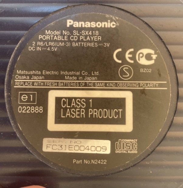 CD Discman Panasonic