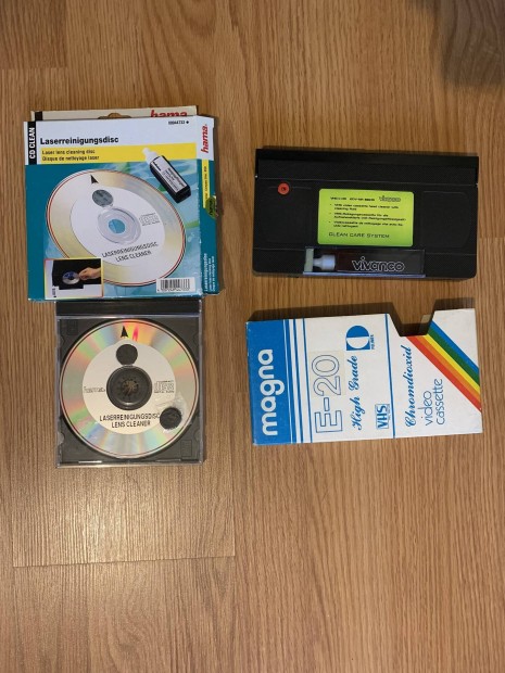 CD, DVD és VHS kazetta lejátszó tisztító