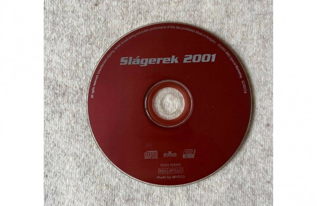 CD - zene 'Slágerek 2001'