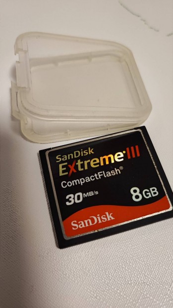 CF 8GB memriakrtya Sandisk Extreme III