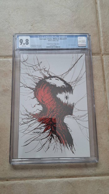 CGC 9.8 - Carnage: Black, White & Blood #1 2nd print virgin k�preg�ny