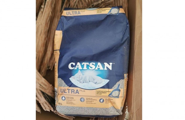 CICA Alom: Catsan Ultra PLUS 15 liter vadi j olcsn elad