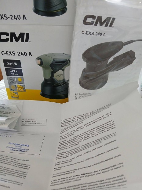 CMI excenter csiszol