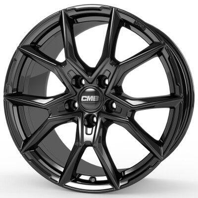 CMS C33 Complete Black Gloss 8X18 5X112 ET48 CB66,5 | alufelni |