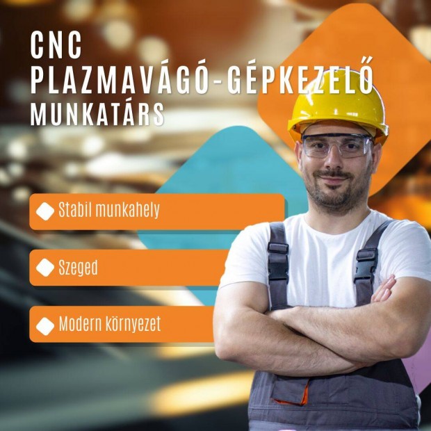 CNC plazmavágó-gépkezelő