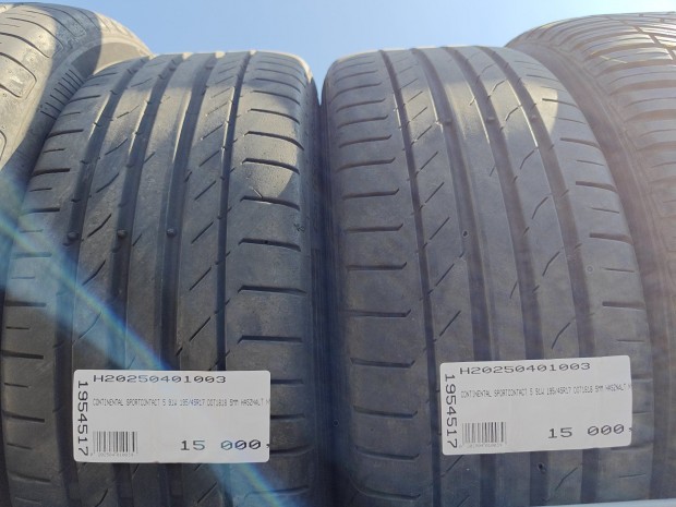 CONTINENTAL SPORTCONTACT 5 91W 195/45R17 DOT1818 5MM HASZNÁLT