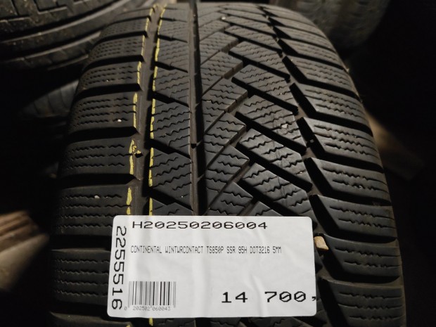 CONTINENTAL WINTWRCONTACT TS850P SSR 95H DOT3216 5MM HASZNÁLT