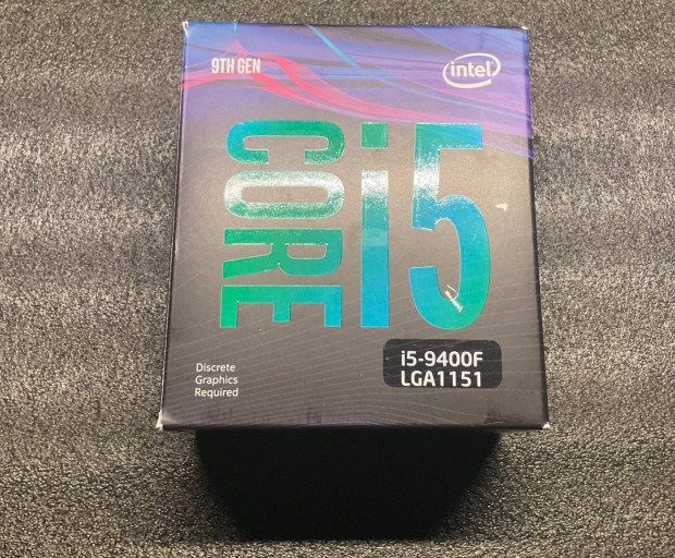 CPU Intel Core i5-9400F processzor (6 mag, 9. generáció, LGA1151)