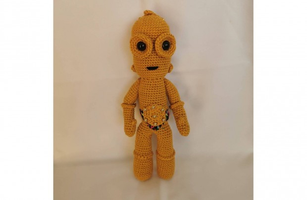 C-3PO tolmcs robot- amigurumi horgolssal kszlt,j! Elad!