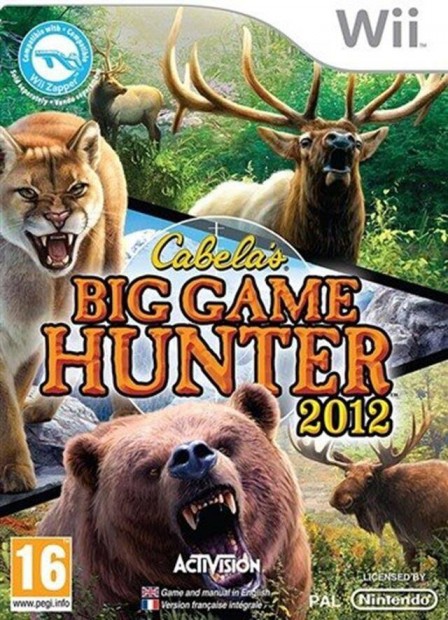 Cabela's Big Game Hunter 2012 Nintendo Wii jtk