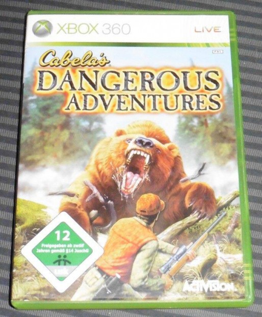 Cabelas Dangerous Adventures (vadszos) Gyri Xbox 360 Jtk akr fl