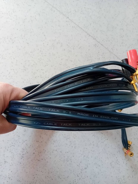 Cable Talk 3,1 /angol/2*2m hangfalkábel monitor gold banándugók