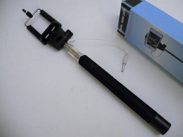Cable take pole Z07-5S - selfiebot monopod jack csatlakozó fekete