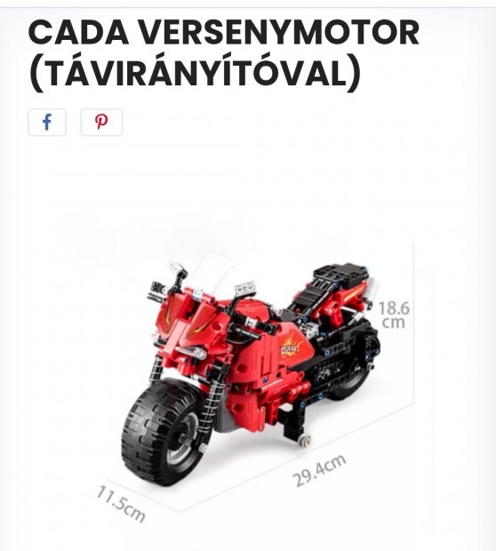 Cada Verseny motor távirányítóval