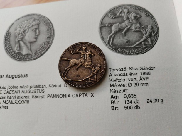 Caesar Augustus emlkrem 1988-as csak 500 db kszlt