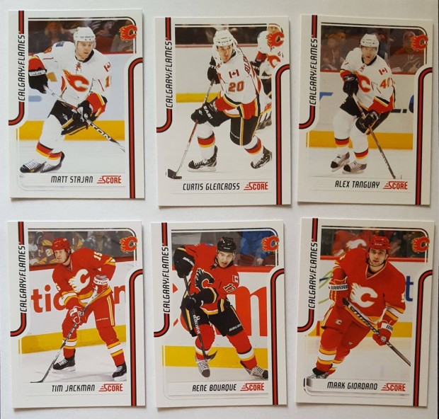 Calgary Flames NHL krtyk Macinnis Nieuwendyk Vernon, stb