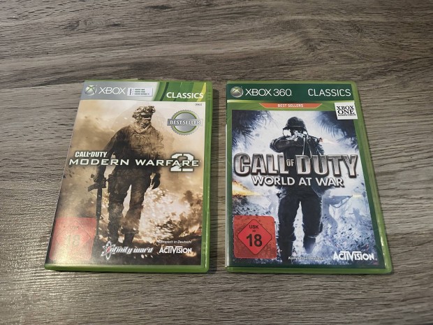 Call Of Duty Modern Warfare 2 es Cod 4 Word at War Nemet jatekszoftver