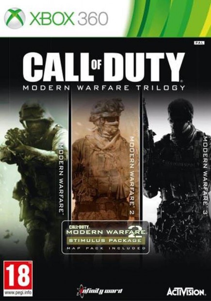 Call Of Duty Modern Warfare Trilogy (18) eredeti Xbox 360 jtk