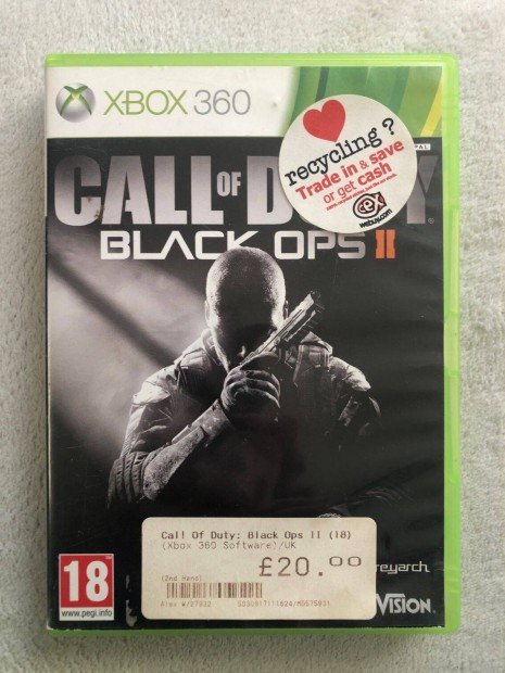 Call of Duty Black Ops 2 II Xbox 360 jtk